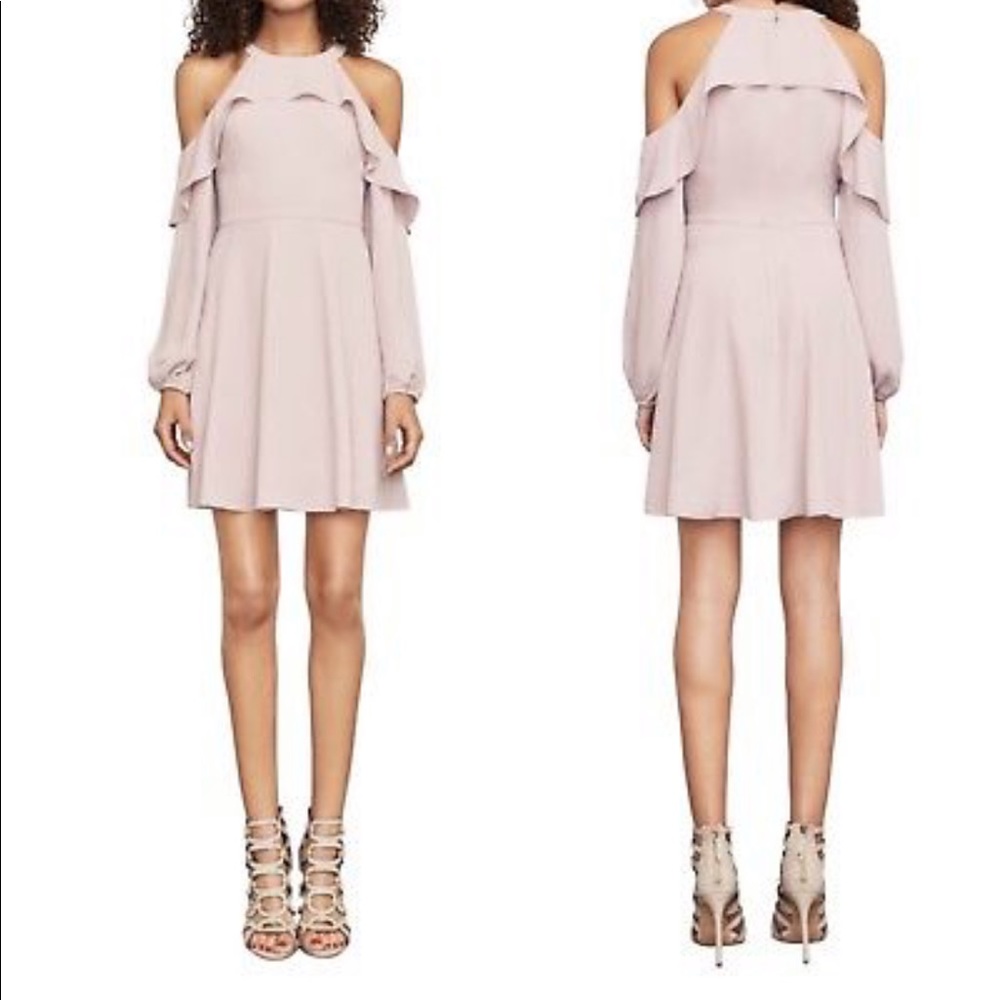 BCBGMaxazria cold shoulder dress